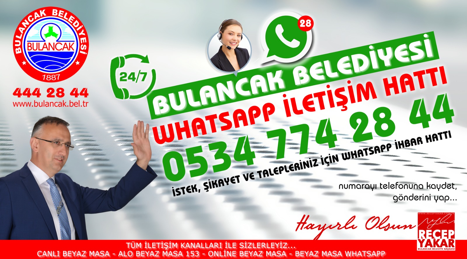 Bulancak Belediyesi whatsapp ihbar hattı