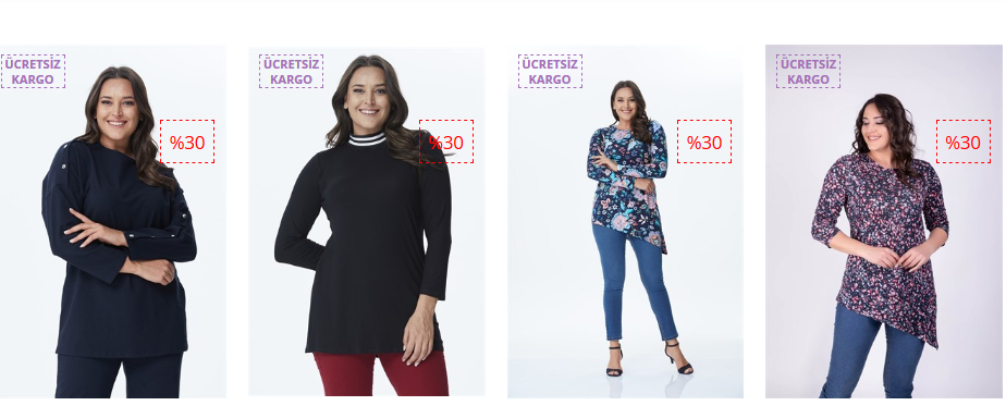 Ucuz Büyük Beden Tunik Modelleri ve Fiyatları - www.mylinemoda.com 