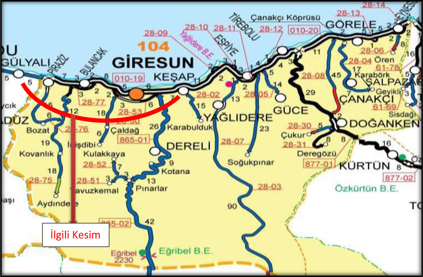 Giresun Çevre Yolu Projesi