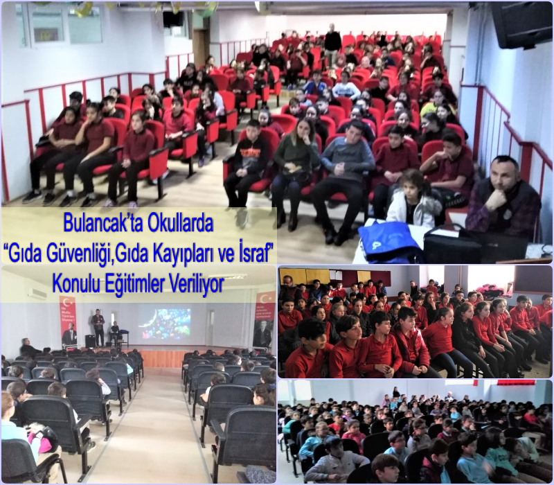 Okullarda “Gıda Güvenliği, Gıda Kayıpları ve İsraf” Konulu Eğitimler Veriliyor