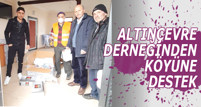 Altınçevre Köyü Derneği Maske ve Dezenfektan Gönderdi
