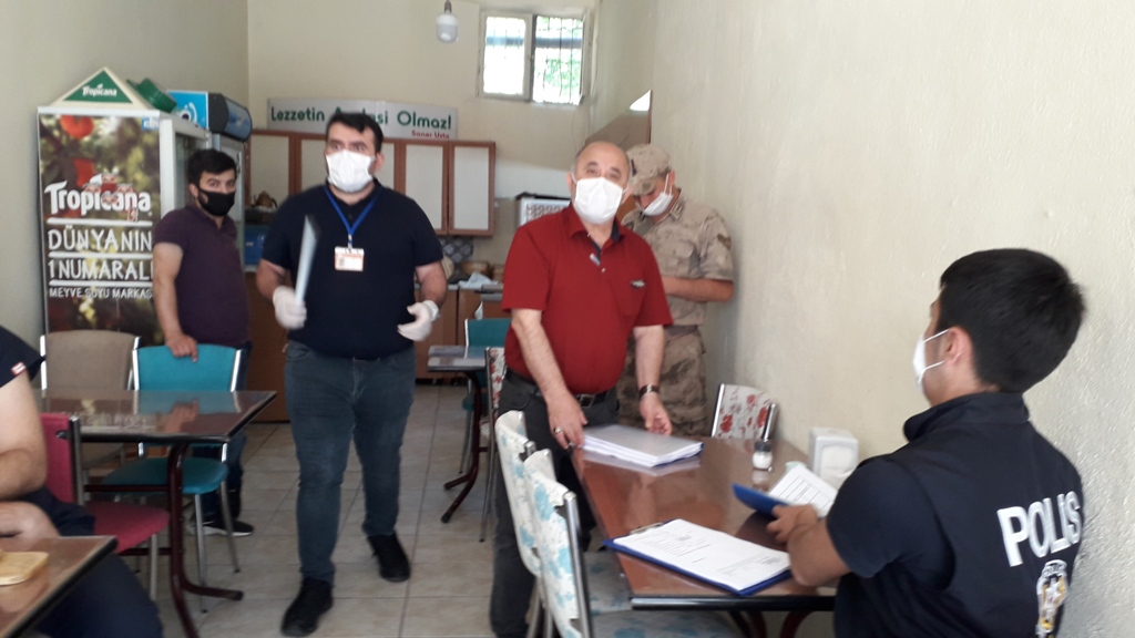 Doğankent'te koronavirüs denetimi yapıldı