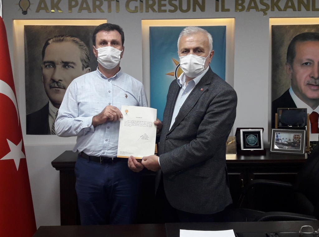EYNESİL İLÇE BAŞKANLIĞI GÖREVİNE, HÜSEYİN MÜRTEZAOĞLU ATANDI