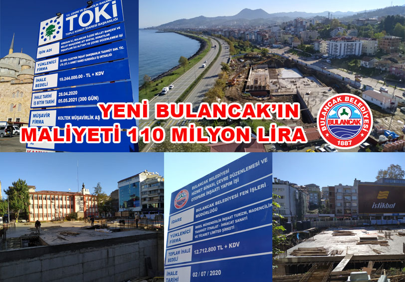 Yeni Bulancak’ın maliyeti 110 milyon lira