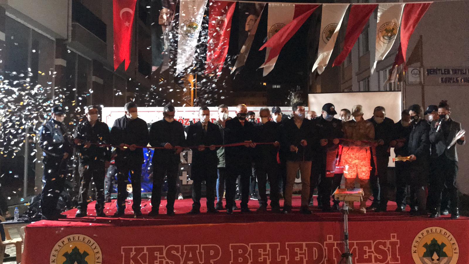KEŞAP'TA DOĞALGAZ AÇILIŞ TÖRENİ YAPILDI