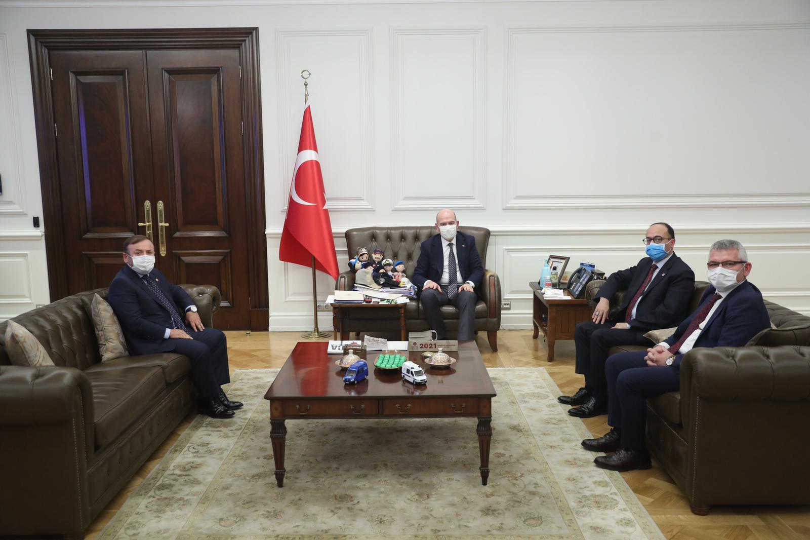 AYDIN VE ÖZTÜRK’DEN BAKAN SOYLU’YA ZİYARET