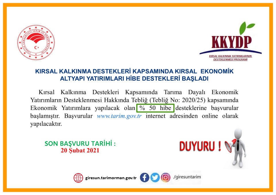 HİBE DESTEKLERİ BAŞLADI