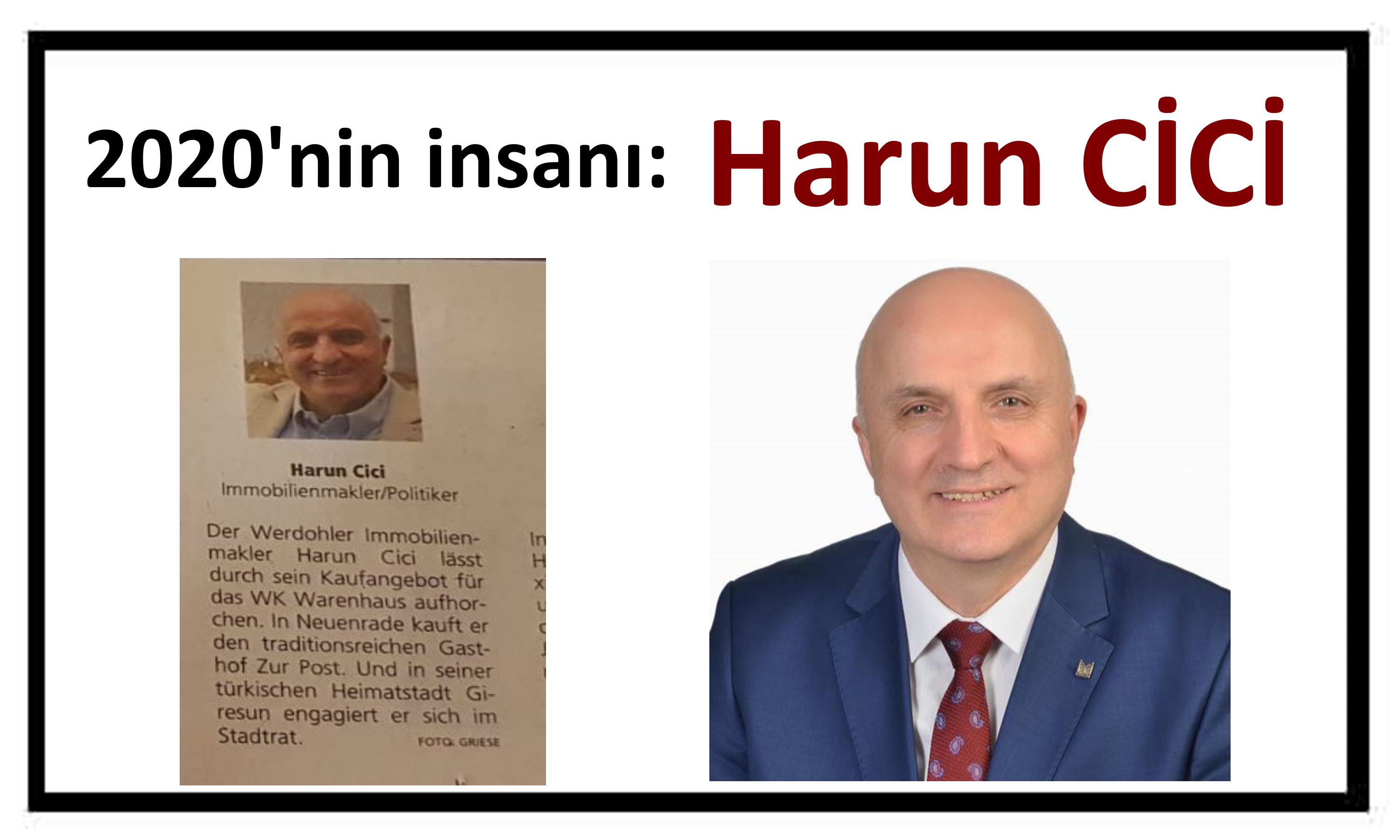 Almanya'da yılın insanı bir Giresunlu