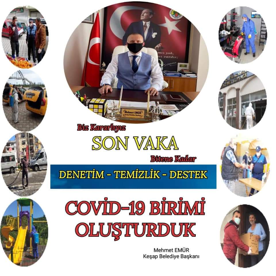 KEŞAP BELEDİYESİ COVİD-19 BİRİMİ OLUŞTURDU