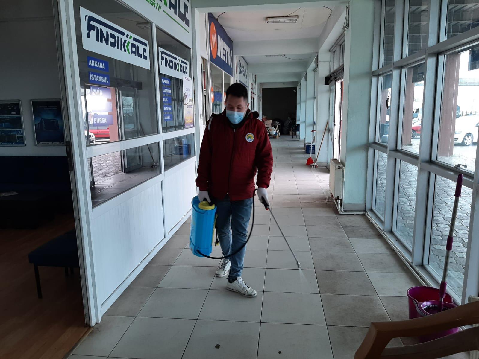 KEŞAP'TA DEZENFEKTE DEVAM EDİYOR