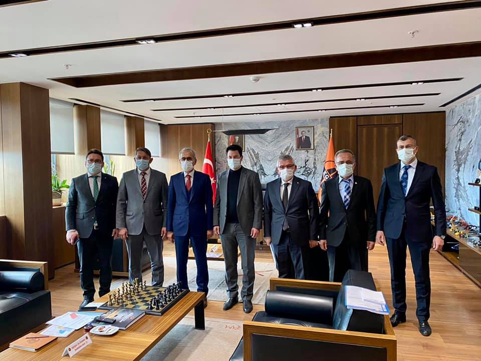 Mv. Aydın, Karayolları Genel Müdürü Uraloğlu’nu ziyaret etti.