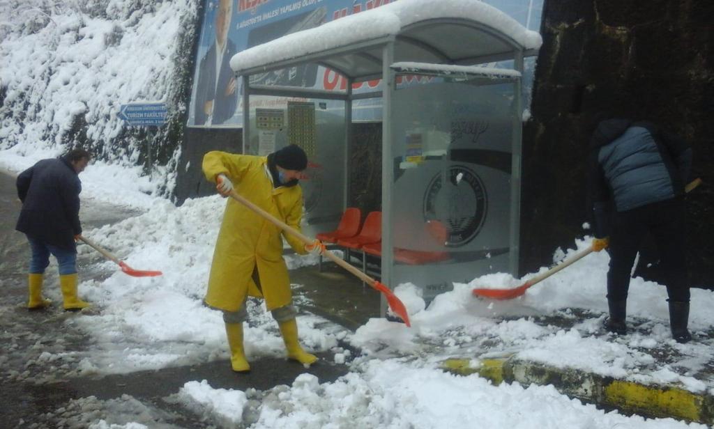 Keşap’ta Kar Mesaisi