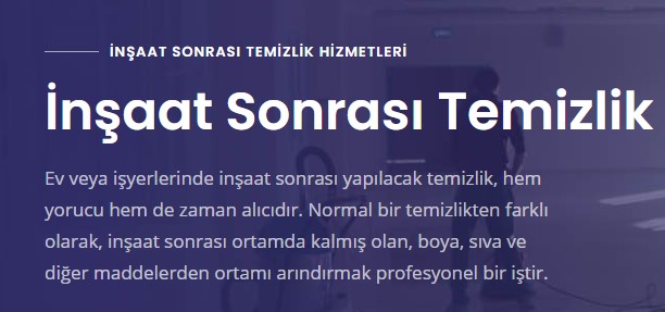 İnşaat Sonrası Temizlik