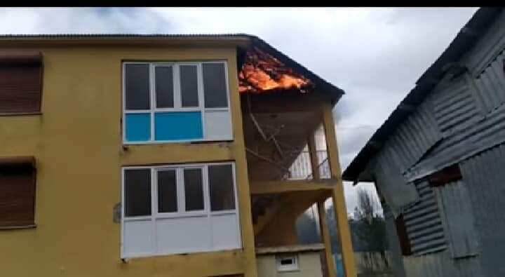 HACIHASAN KÖYÜNDE YANGIN KORKULU ANLAR YAŞATTI