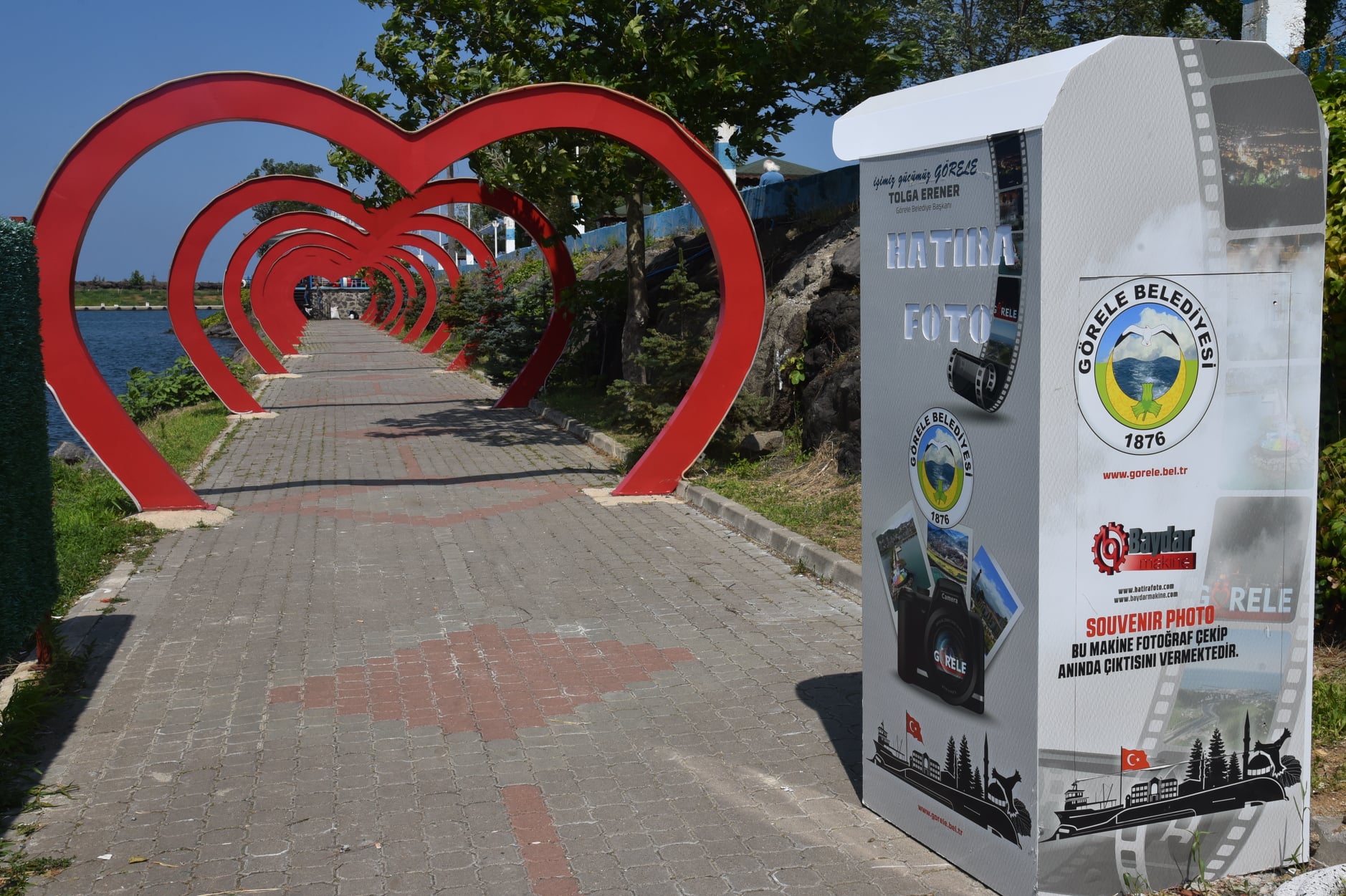 GÖRELE BELEDİYESİ İLÇEYE ‘HATIRA FOTOĞRAFI’ MAKİNESİ YERLEŞTİRDİ