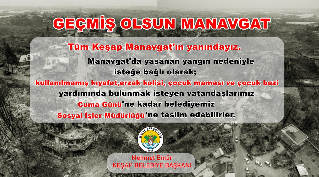 KEŞAP'TAN MANAVGAT'A GÖNÜL KÖPRÜSÜ KURULUYOR