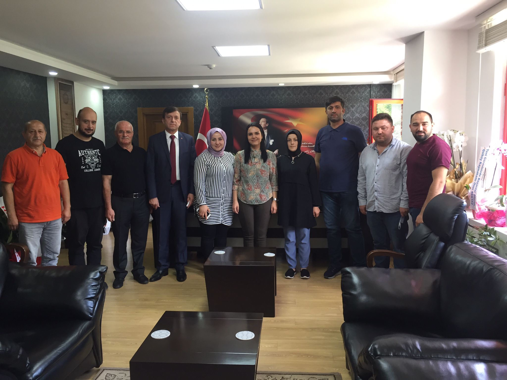 YAĞLIDERE TEŞKİLATINDAN YENİ KAYMAKAMA ZİYARET