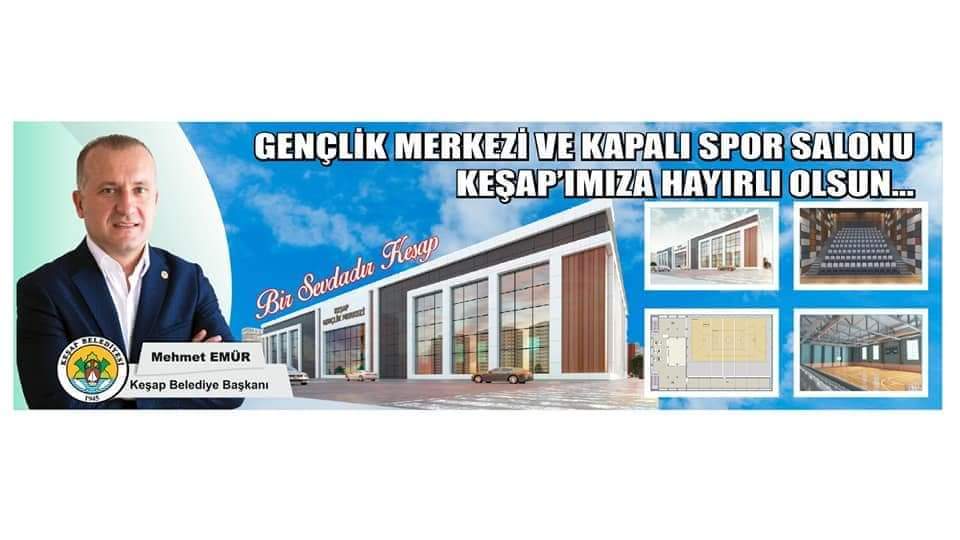 KEŞAP KAPALI SPOR SALONU VE GENÇLİK MERKEZİNİN İHALESİ YAPILDI