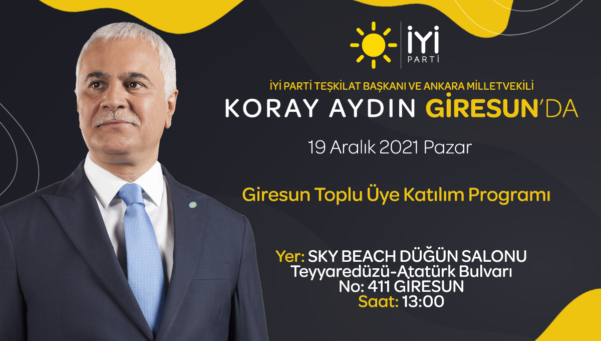 Koray Aydın Giresun' a Geliyor