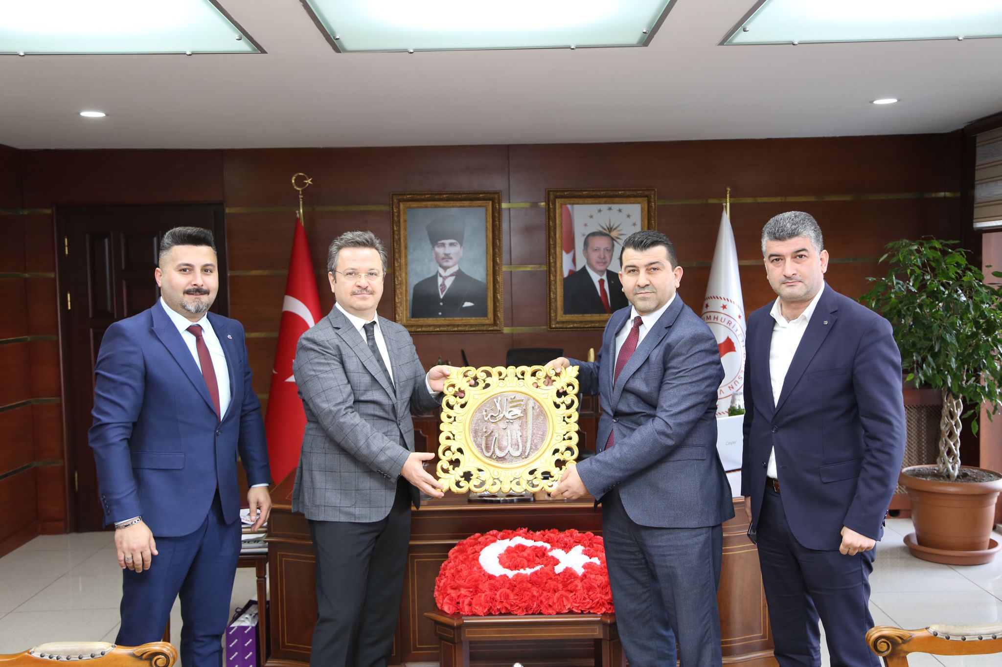 Vali Enver ÜNLÜ ye nezaket ziyaretinde bulundular