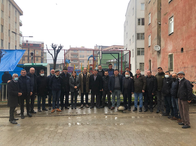 CHP HEYETİNDEN MUHTARLAR DERNEĞİNE ZİYARET