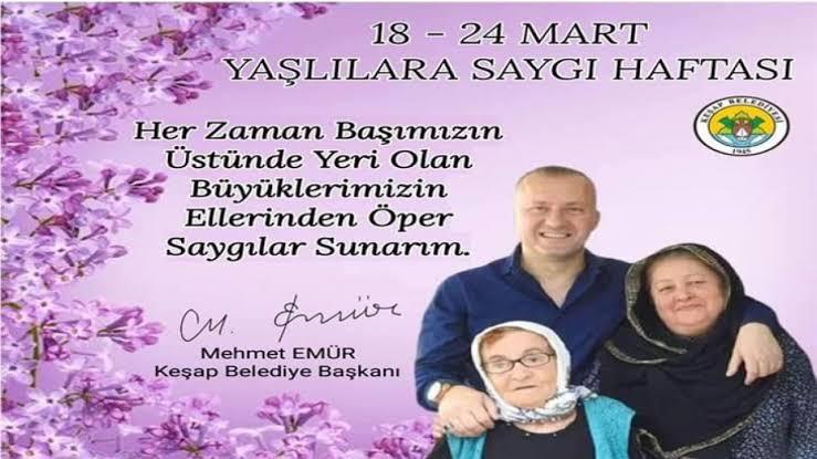 Keşap Belediye Başkanı Emür'den Yaşlılar Haftası mesajı