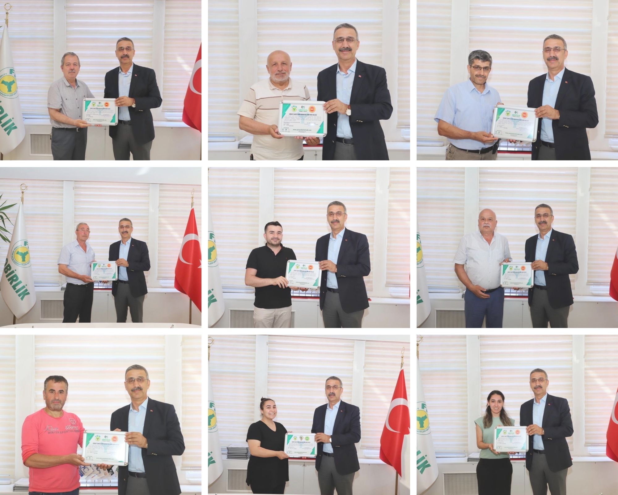 COĞRAFİ İŞARETLİ ÜRÜNLERİN KULLANIM HAKKI BELGELERİ VERİLDİ