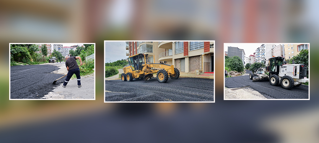 ASFALT SERİM ÇALIŞMALARI ARALIKSIZ SÜRÜYOR