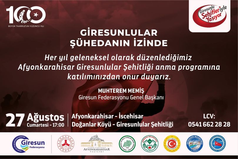 Giresun Federasyonundan Dolu Dolu Programlar…