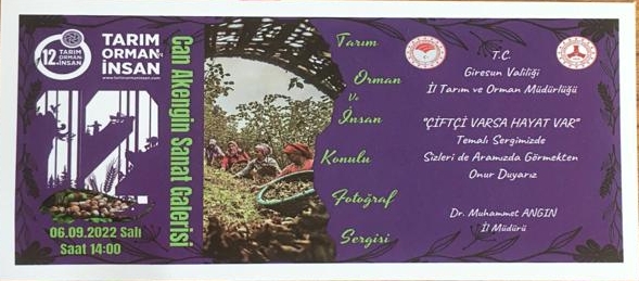 Tarım Orman ve İnsan Fotoğraf Sergisine Davet
