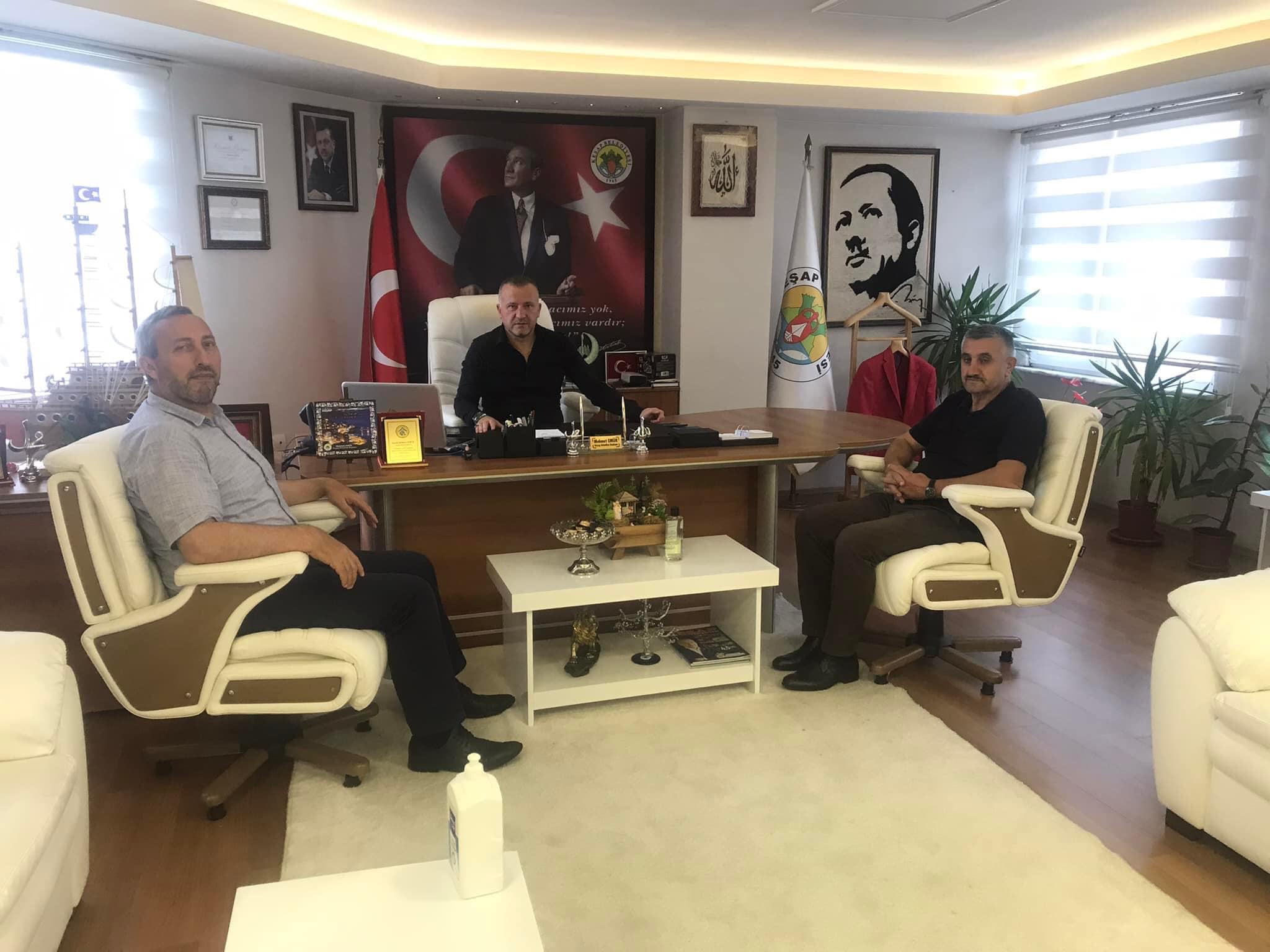 MÜFTÜ İSPİROĞLU BAŞKAN EMÜR’Ü ZİYARET ETTİ