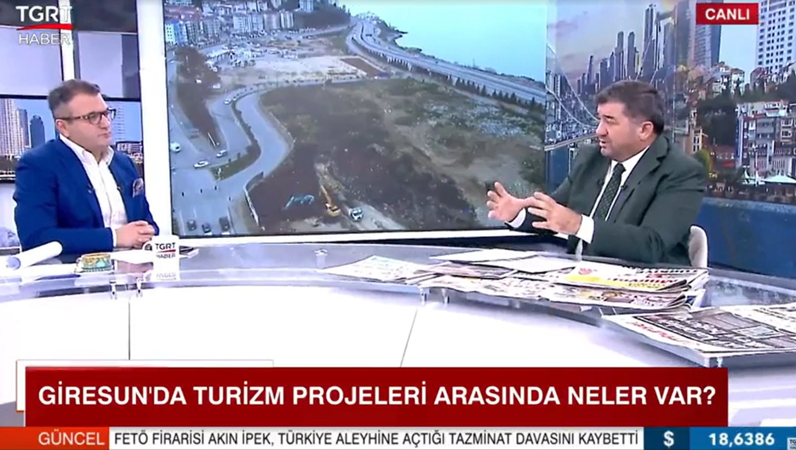 BAŞKAN ŞENLİKOĞLU TGRT HABER KANALINDA KONUŞTU