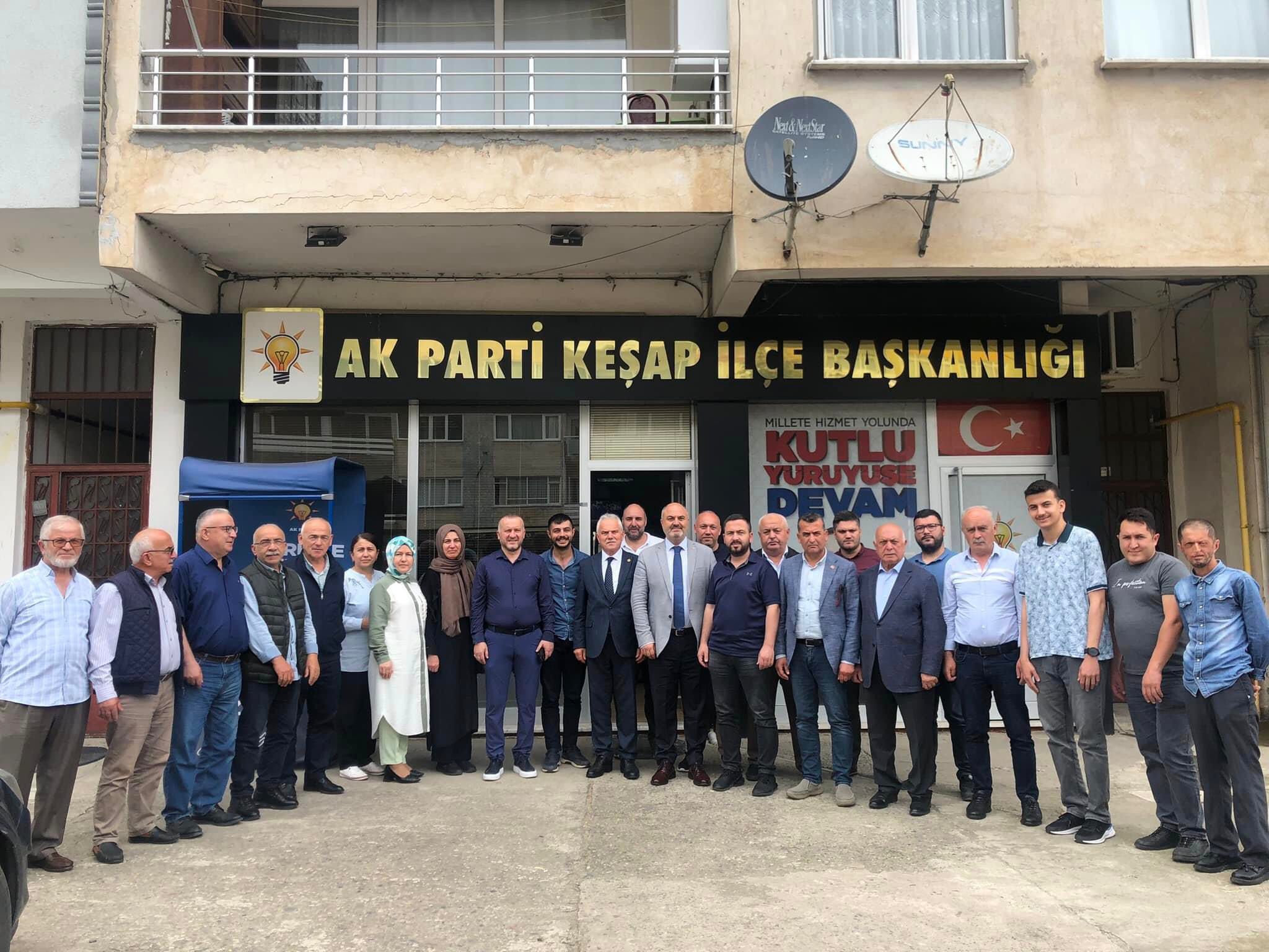 MİLLETVEKİLİ ELMAS VE İL BAŞKANI YILMAZ’DAN KEŞAP’A ZİYARET 