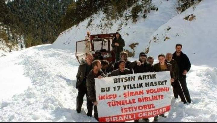 TERSUN'A TÜNEL, VADİYE YOL İSTİYORUZ