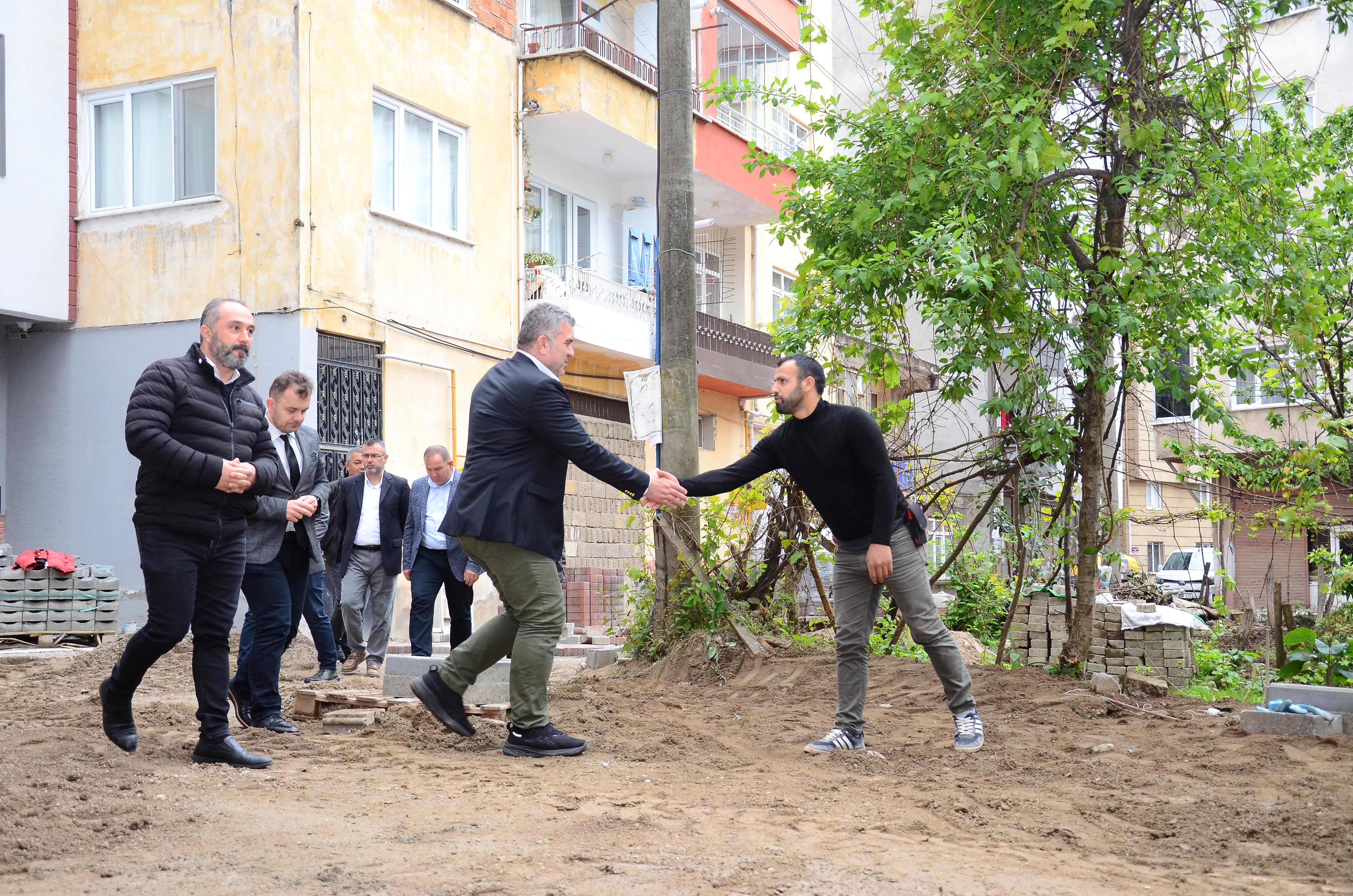 Başkan Sıbıç sahada incelemelerde bulundu