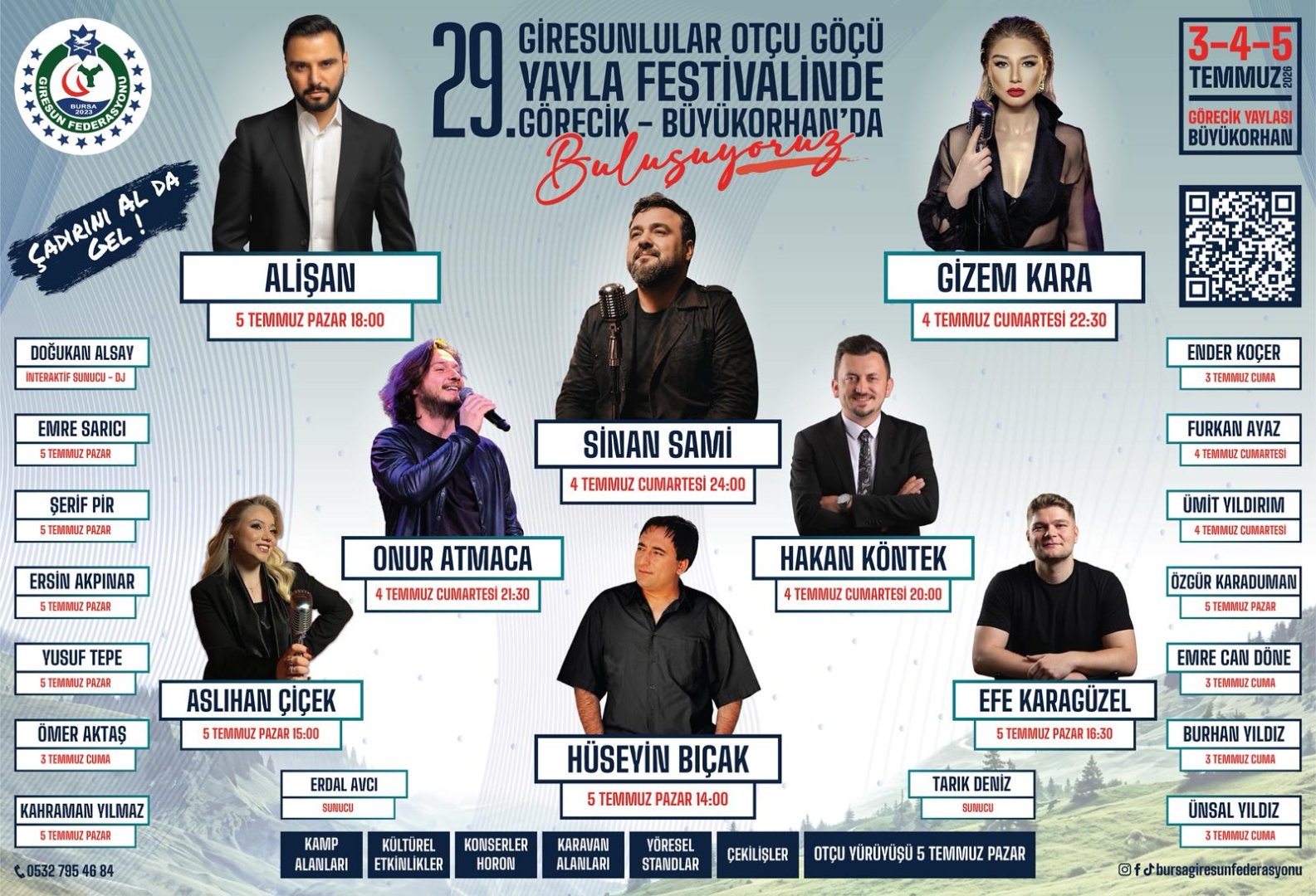 29.Bursa Giresunlular Otçu Göçü Yayla Festivali Başlıyor