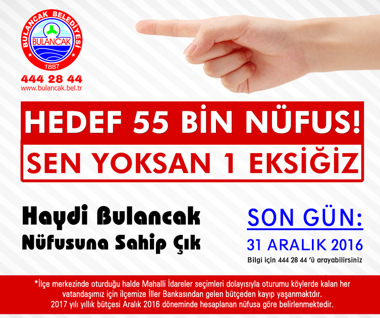 Başkan Yakar’dan nüfus için son