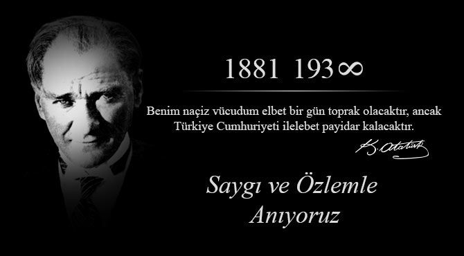 10 Kasım Atatürk’ü Anma