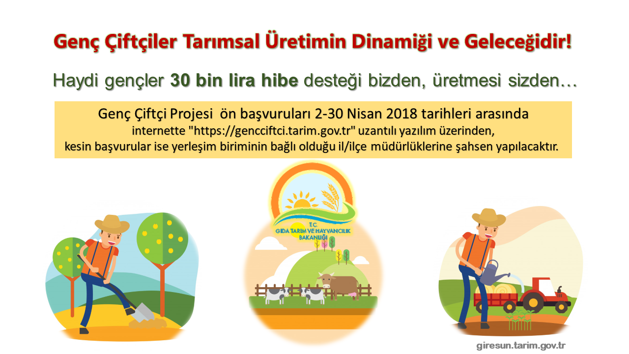 Genç Çiftçi Projesi Başvuruları 2 Nisan’da