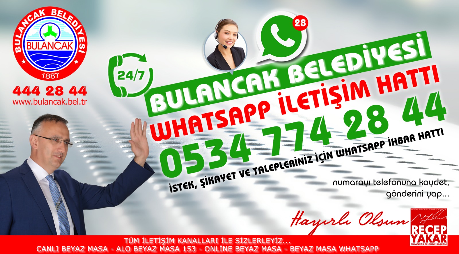 Bulancak Belediyesi whatsapp ihbar