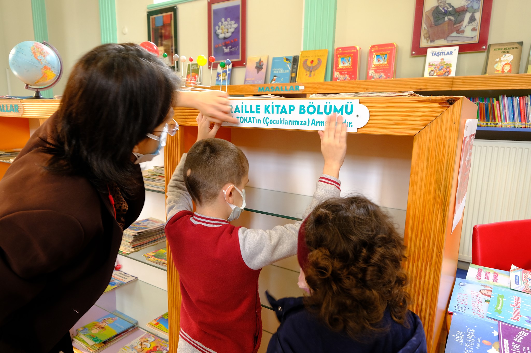 Giresun Çocuk Kütüphanesine Braille