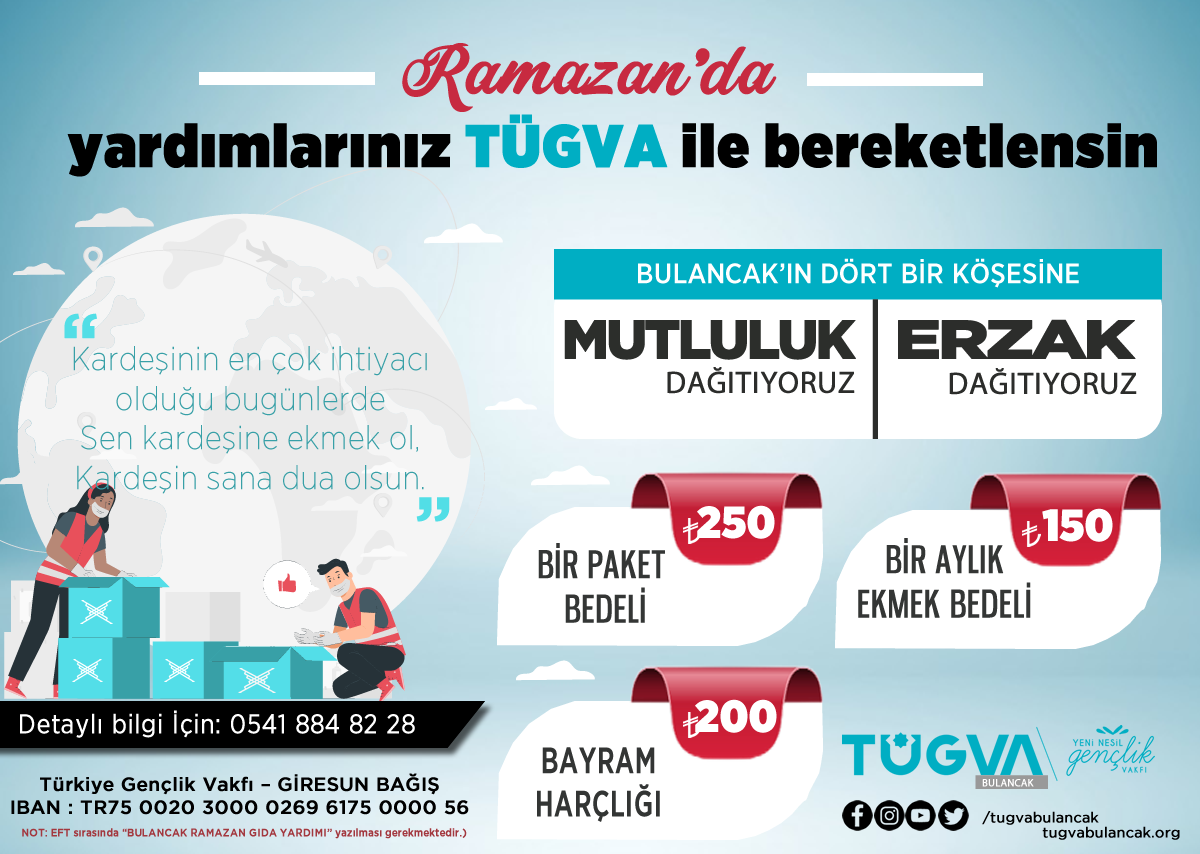 TÜGVA Bulancak Ramazan çalışmalarına