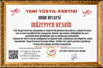 Şiirleriyle Gönüllere Dokunan Müzeyyen Keskine Onur